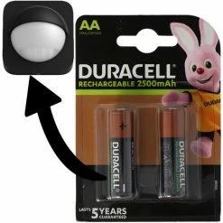 Akku Passend Für Philips HUE Motion Outdoor Sensor 2x Duracell 2500mAh Mignon AA