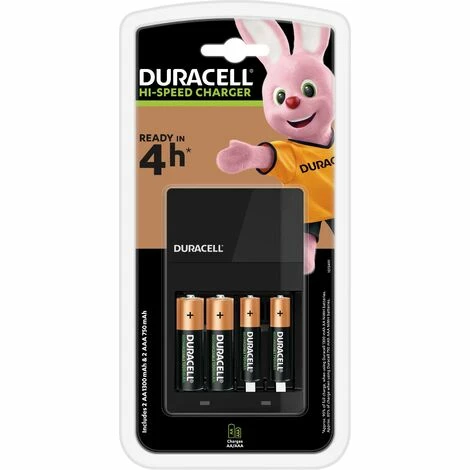 Duracell -Caricabatterie Schnell Wiederaufladbar 45 Min = Aufladezeit Von 4 Stunden 4 Duracell -Caricabatterie Schnell Wiederaufladbar 45 Min = Aufladezeit Von 4 Stunden – Bild 2