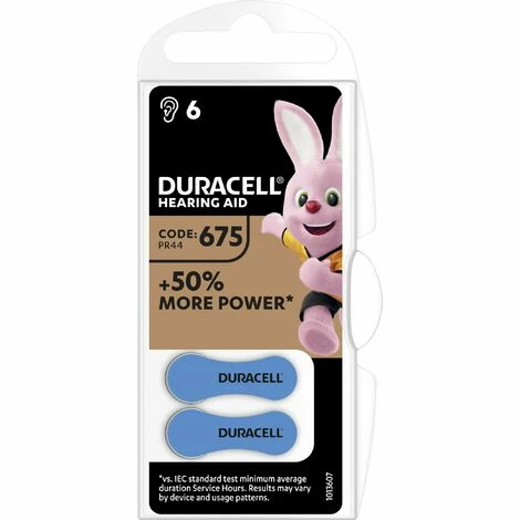 Duracell 675AC Hörgerätebatterie ZA 675 Zink-Luft 630 MAh 1.45 V 6 St. 3 Duracell 675AC Hörgerätebatterie ZA 675 Zink-Luft 630 MAh 1.45 V 6 St.
