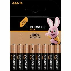 Duracell Plus-AAA CP16 Micro (AAA)-Batterie Alkali-Mangan 1.5 V 16 St.