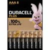 Duracell Plus-AAA K8 Micro (AAA)-Batterie Alkali-Mangan 1.5 V 8 St.