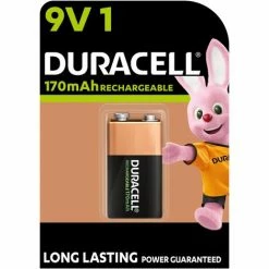 Duracell Rechargeable 9V 170 MAh Block Akku Batterien 6HR61, 1er Pack