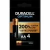 Blister 4 Duracell Optimum Batterien - 200% Extra Lange Lebensdauer Optimum/aa