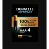 Blister 4 Duracell Optimum Batterien - 200% Extra Lange Lebensdauer Optimum/aaa