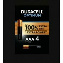 Blister 4 Duracell Optimum Batterien - 200% Extra Lange Lebensdauer Optimum/aaa