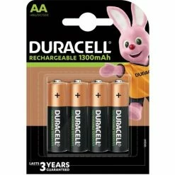 Duracell HR6 / DC1500, AA 1300 MAh Wiederaufladbare Batterien, 4er-Pack -DURACELL Shop 59627318 3