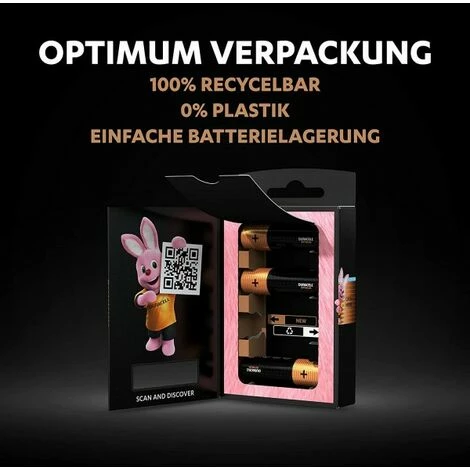 Duracell Optimum AAA Mignon Alkaline-Batterien, 1.5V LR03 MX2400, 4er-Pack 5 Duracell Optimum AAA Mignon Alkaline-Batterien, 1.5V LR03 MX2400, 4er-Pack – Bild 3