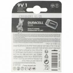 DURACELL Plus 9 Volt/6LR61 1er Pack 9V Alkaline Batterie E-Block -DURACELL Shop 8349728 5