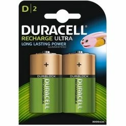 Duracell Recharge Ultra Akku HR20 Mono LR20 NiMH 3000mAh 2er Blister