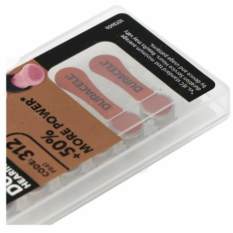 Duracell Hörgerätebatterie DA 312 AC Zn/Luft 1,4Volt 160mAh 4 Duracell Hörgerätebatterie DA 312 AC Zn/Luft 1,4Volt 160mAh – Bild 2