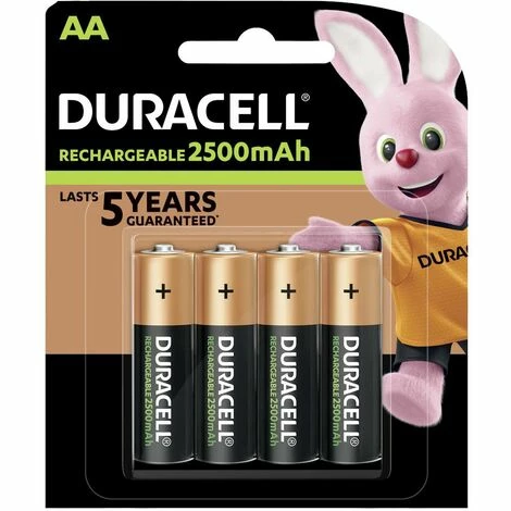 Duracell PreCharged HR06 Mignon (AA)-Akku NiMH 2500 MAh 1.2 V 4 St. 3 Duracell PreCharged HR06 Mignon (AA)-Akku NiMH 2500 MAh 1.2 V 4 St.